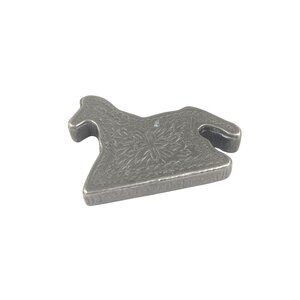 Vintage Toring Pewter Horse-Shaped Decorative Statue Trinket Box With Detailed F